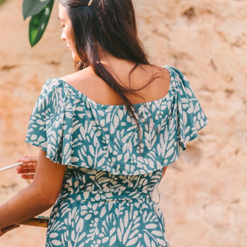Yireh Lottie Jumpsuit in Fern - Picture 4 of 11